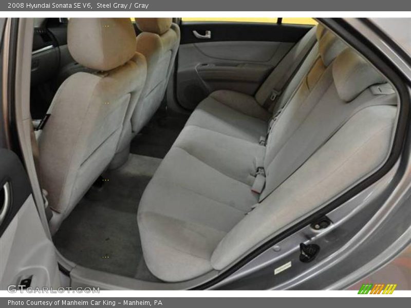 Steel Gray / Gray 2008 Hyundai Sonata SE V6