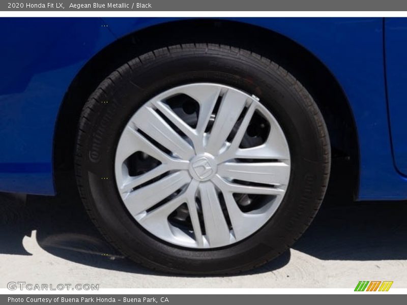 Aegean Blue Metallic / Black 2020 Honda Fit LX