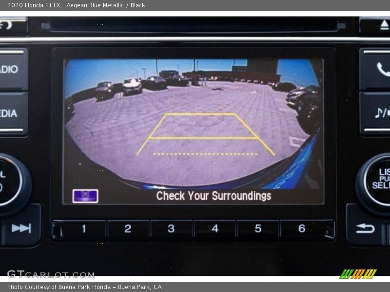 Aegean Blue Metallic / Black 2020 Honda Fit LX