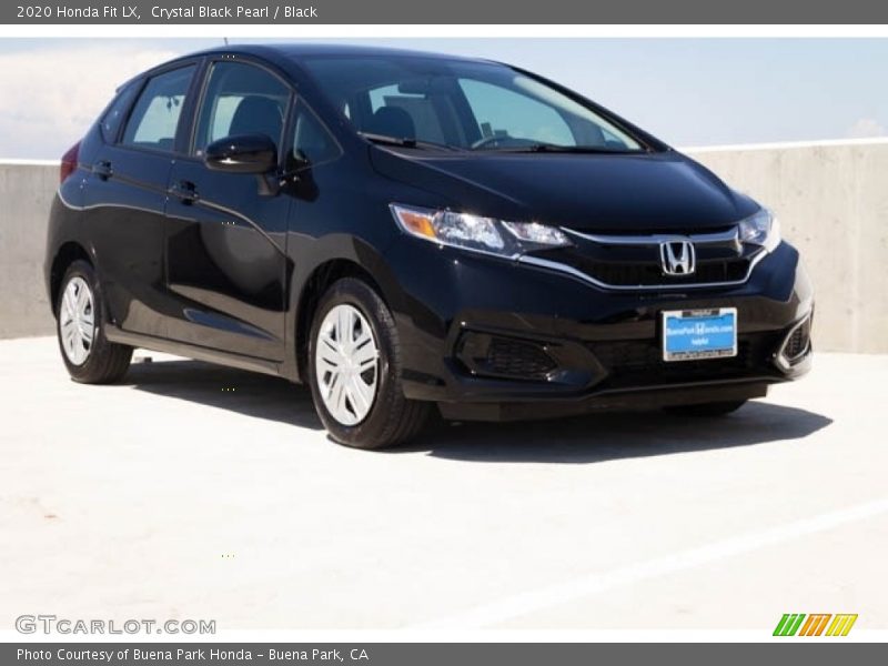 Crystal Black Pearl / Black 2020 Honda Fit LX