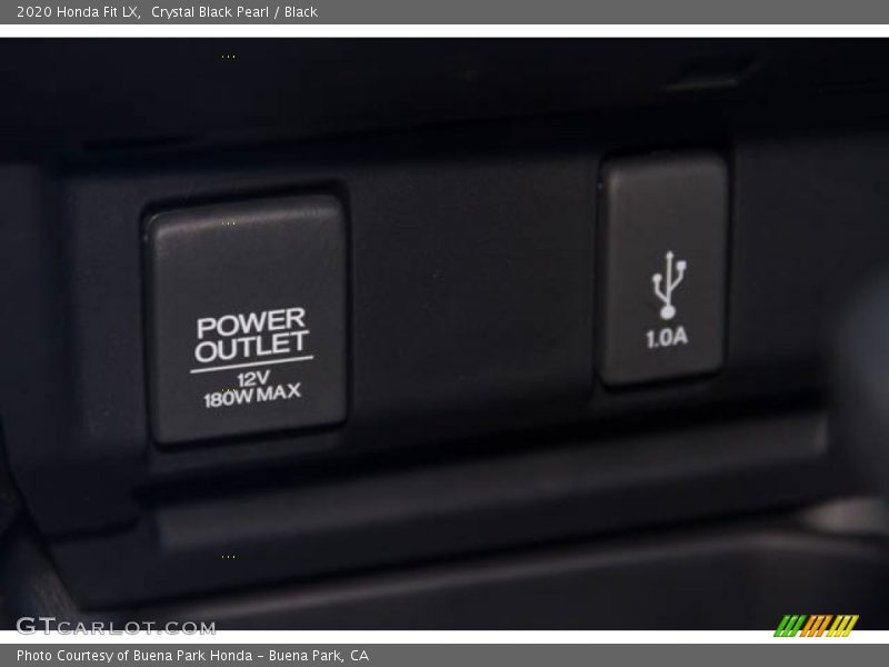 Crystal Black Pearl / Black 2020 Honda Fit LX