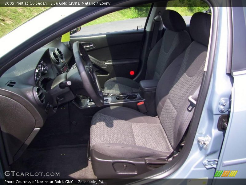 Blue Gold Crystal Metallic / Ebony 2009 Pontiac G6 Sedan
