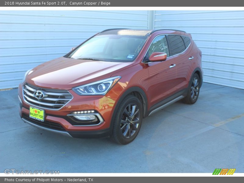 Canyon Copper / Beige 2018 Hyundai Santa Fe Sport 2.0T