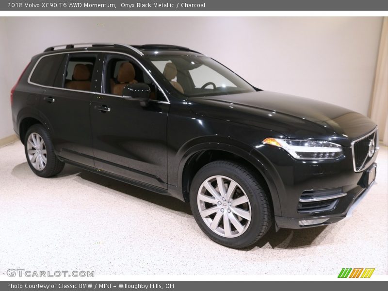 Onyx Black Metallic / Charcoal 2018 Volvo XC90 T6 AWD Momentum