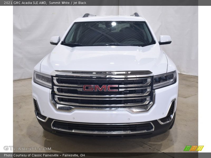 Summit White / Jet Black 2021 GMC Acadia SLE AWD