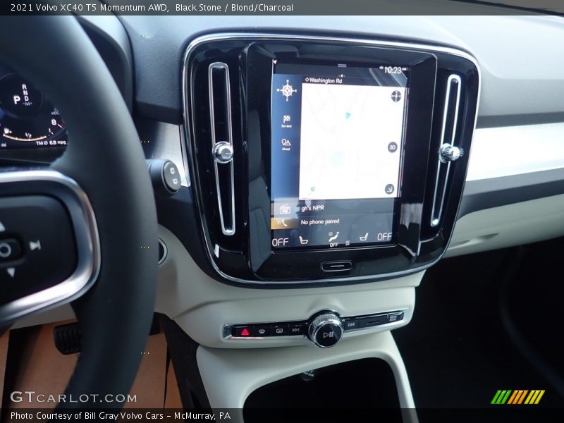 Black Stone / Blond/Charcoal 2021 Volvo XC40 T5 Momentum AWD