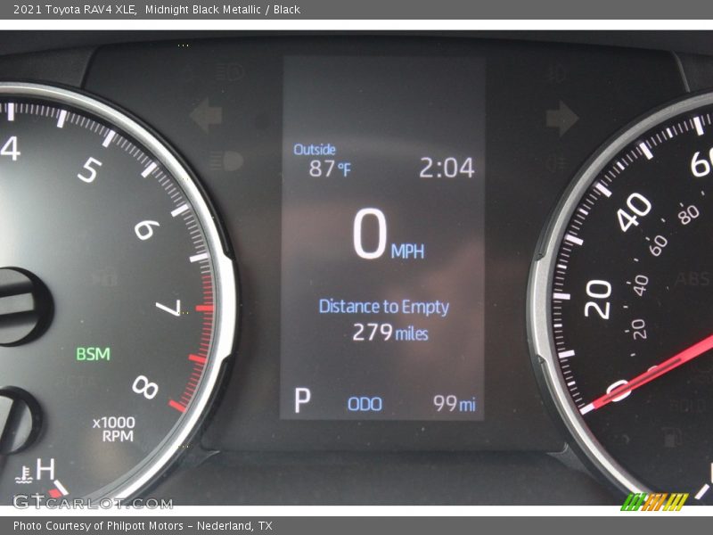 Midnight Black Metallic / Black 2021 Toyota RAV4 XLE