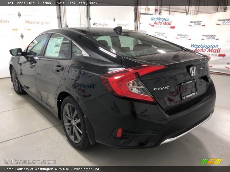 Crystal Black Pearl / Black 2021 Honda Civic EX Sedan