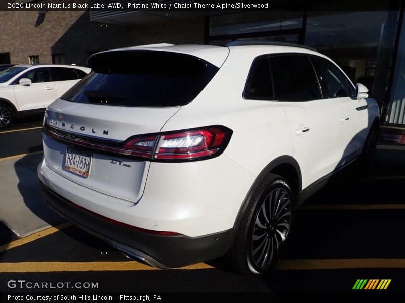 Pristine White / Chalet Theme Alpine/Silverwood 2020 Lincoln Nautilus Black Label AWD