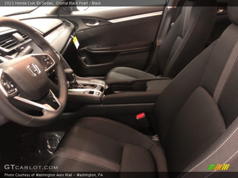 Crystal Black Pearl / Black 2021 Honda Civic EX Sedan