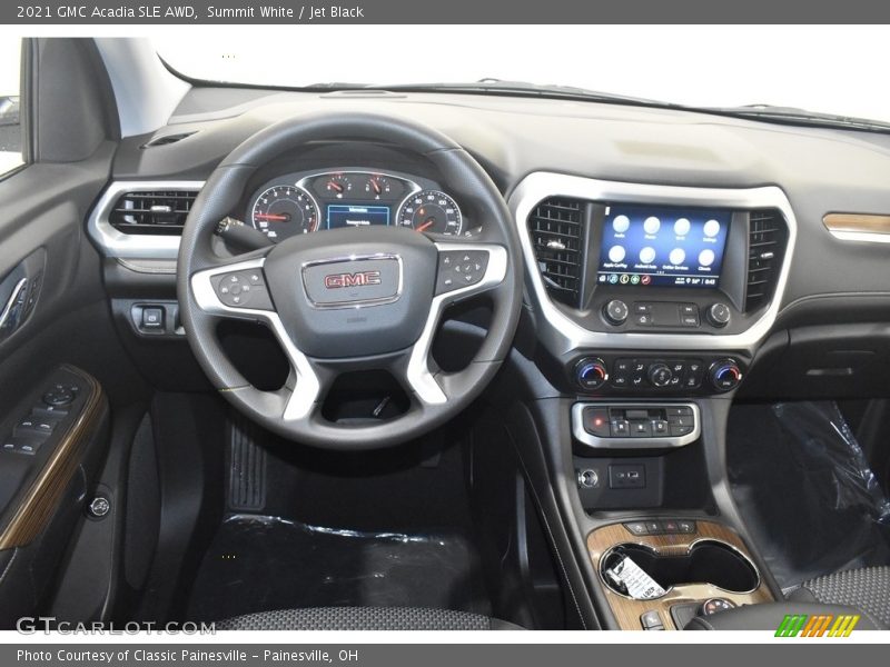 Summit White / Jet Black 2021 GMC Acadia SLE AWD