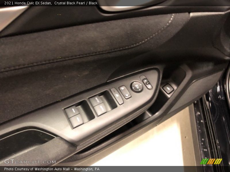 Crystal Black Pearl / Black 2021 Honda Civic EX Sedan