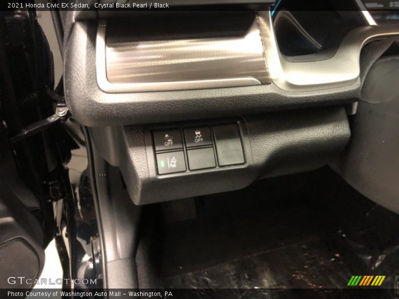 Crystal Black Pearl / Black 2021 Honda Civic EX Sedan