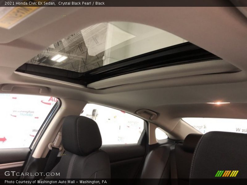 Crystal Black Pearl / Black 2021 Honda Civic EX Sedan