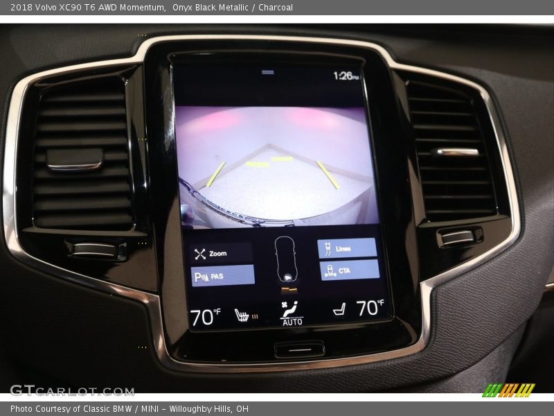 Onyx Black Metallic / Charcoal 2018 Volvo XC90 T6 AWD Momentum