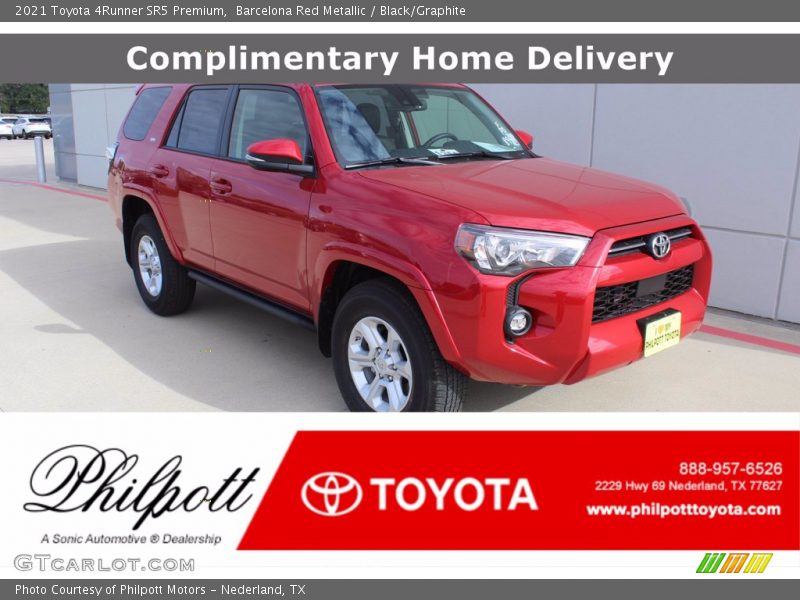 Barcelona Red Metallic / Black/Graphite 2021 Toyota 4Runner SR5 Premium