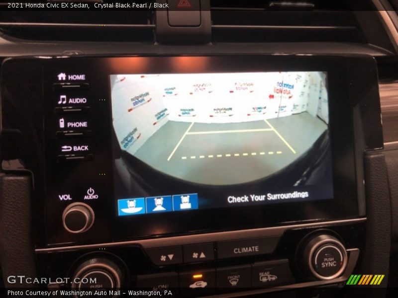 Crystal Black Pearl / Black 2021 Honda Civic EX Sedan