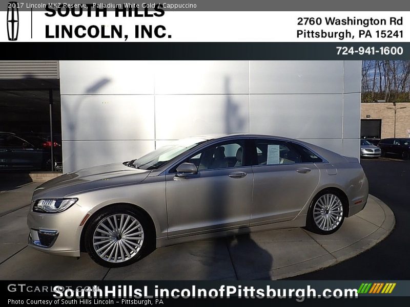 Palladium White Gold / Cappuccino 2017 Lincoln MKZ Reserve