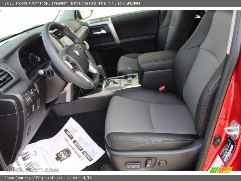 Front Seat of 2021 4Runner SR5 Premium