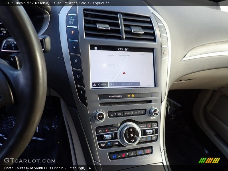 Palladium White Gold / Cappuccino 2017 Lincoln MKZ Reserve