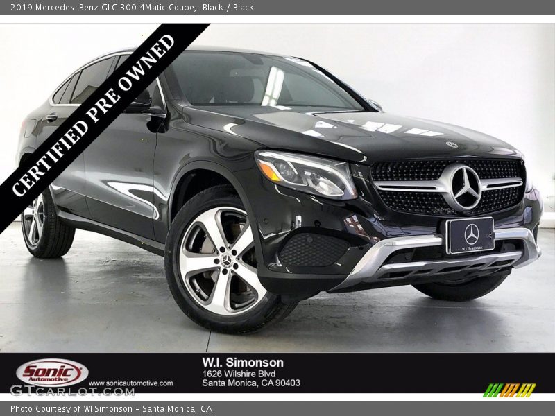 Black / Black 2019 Mercedes-Benz GLC 300 4Matic Coupe