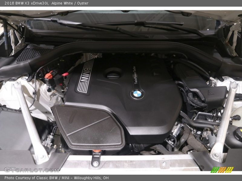 Alpine White / Oyster 2018 BMW X3 xDrive30i