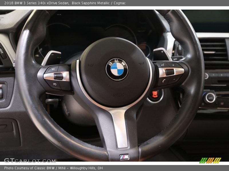 Black Sapphire Metallic / Cognac 2018 BMW 3 Series 340i xDrive Sedan
