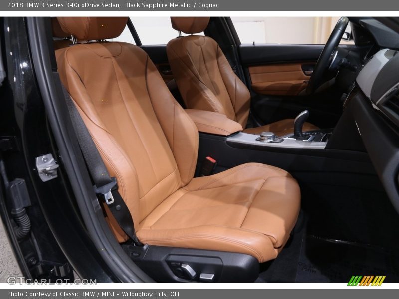 Black Sapphire Metallic / Cognac 2018 BMW 3 Series 340i xDrive Sedan
