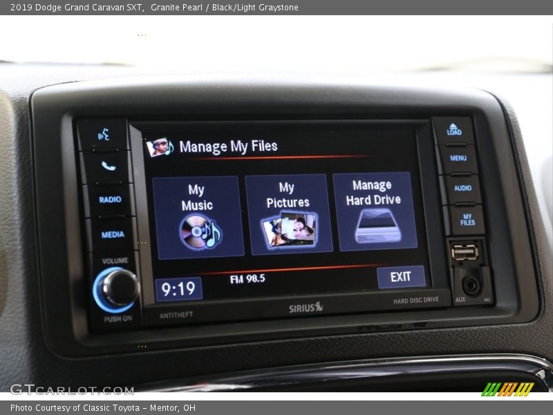 Granite Pearl / Black/Light Graystone 2019 Dodge Grand Caravan SXT