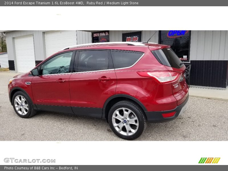 Ruby Red / Medium Light Stone 2014 Ford Escape Titanium 1.6L EcoBoost 4WD