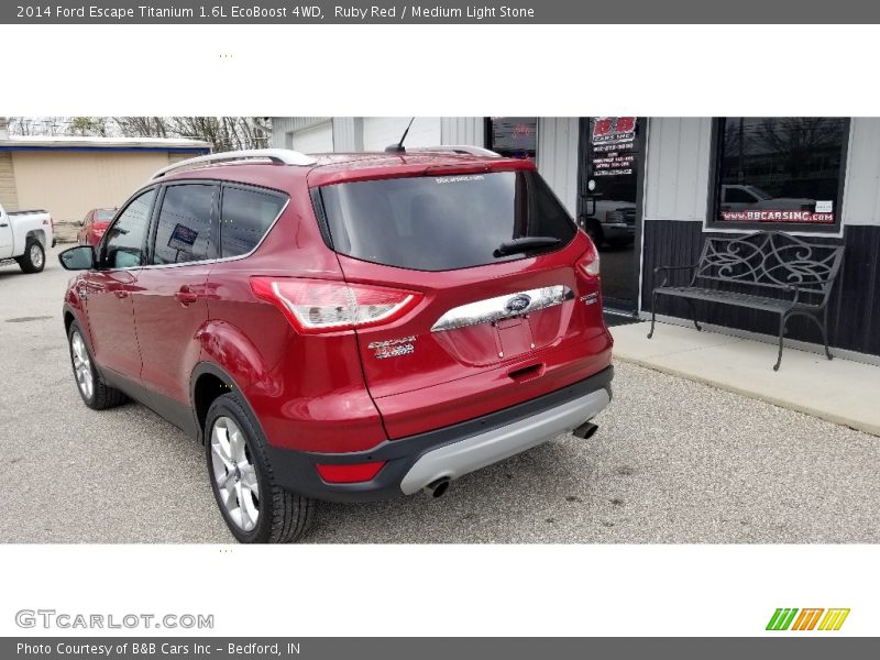 Ruby Red / Medium Light Stone 2014 Ford Escape Titanium 1.6L EcoBoost 4WD