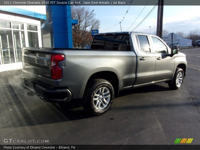 Satin Steel Metallic / Jet Black 2021 Chevrolet Silverado 1500 RST Double Cab 4x4