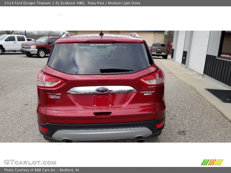 Ruby Red / Medium Light Stone 2014 Ford Escape Titanium 1.6L EcoBoost 4WD