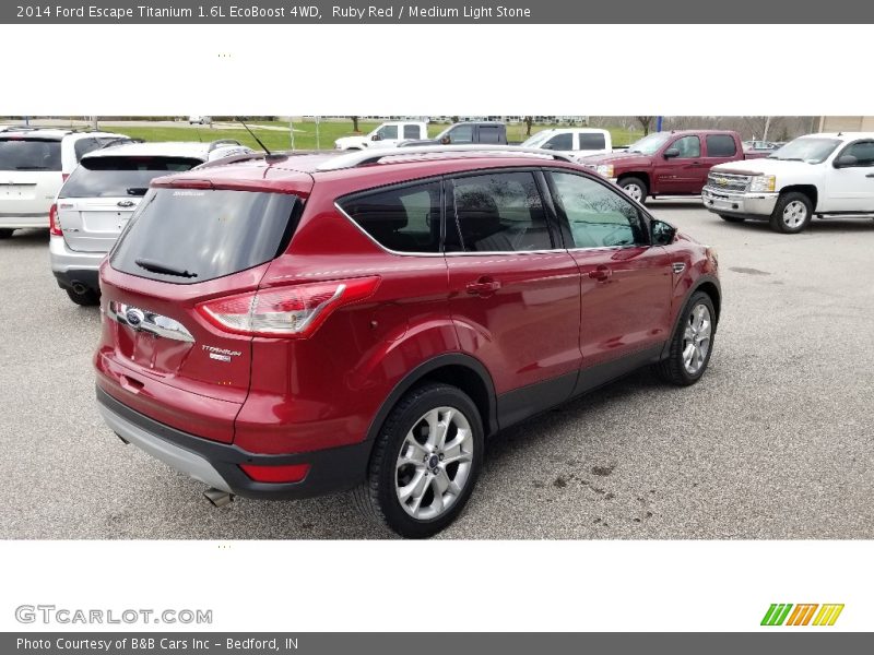 Ruby Red / Medium Light Stone 2014 Ford Escape Titanium 1.6L EcoBoost 4WD