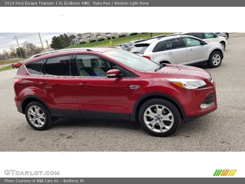 Ruby Red / Medium Light Stone 2014 Ford Escape Titanium 1.6L EcoBoost 4WD