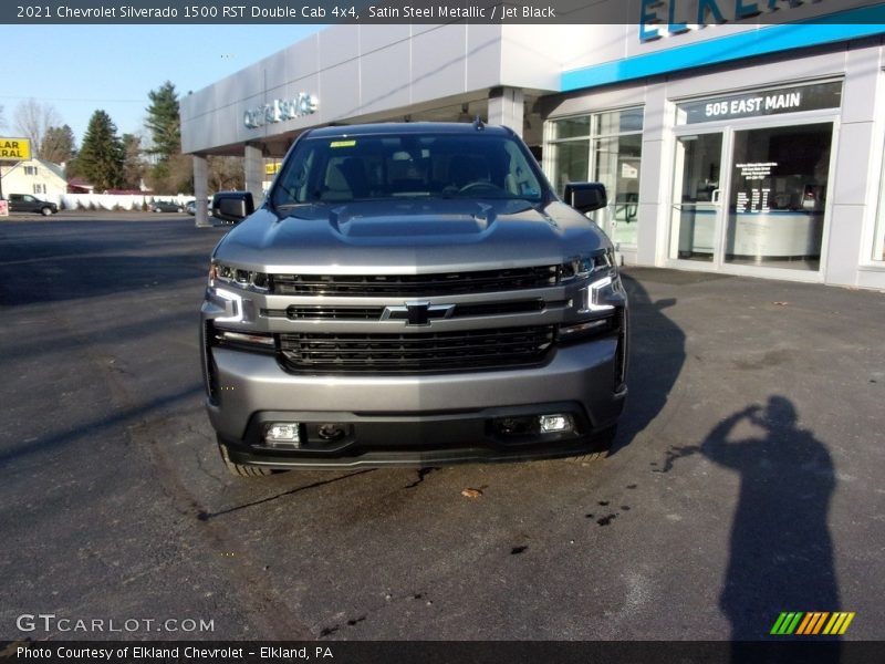 Satin Steel Metallic / Jet Black 2021 Chevrolet Silverado 1500 RST Double Cab 4x4