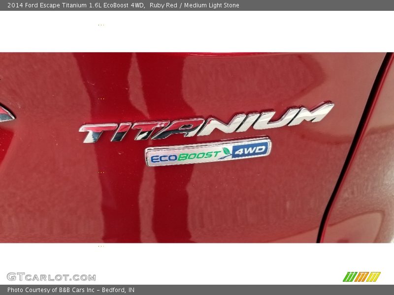 Ruby Red / Medium Light Stone 2014 Ford Escape Titanium 1.6L EcoBoost 4WD