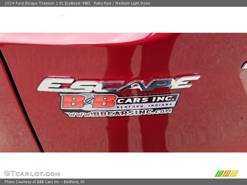 Ruby Red / Medium Light Stone 2014 Ford Escape Titanium 1.6L EcoBoost 4WD