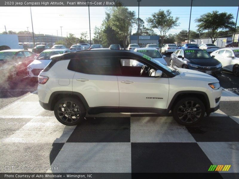 Pearl White Tri-Coat / Black 2020 Jeep Compass High Altitude