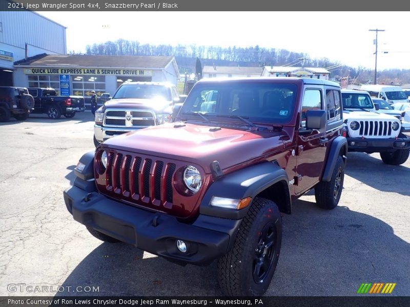 Snazzberry Pearl / Black 2021 Jeep Wrangler Sport 4x4