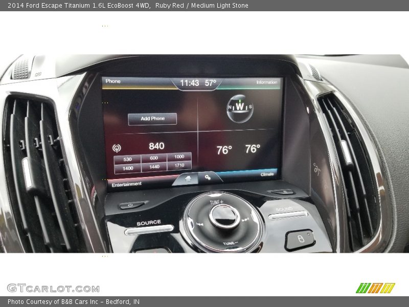Ruby Red / Medium Light Stone 2014 Ford Escape Titanium 1.6L EcoBoost 4WD