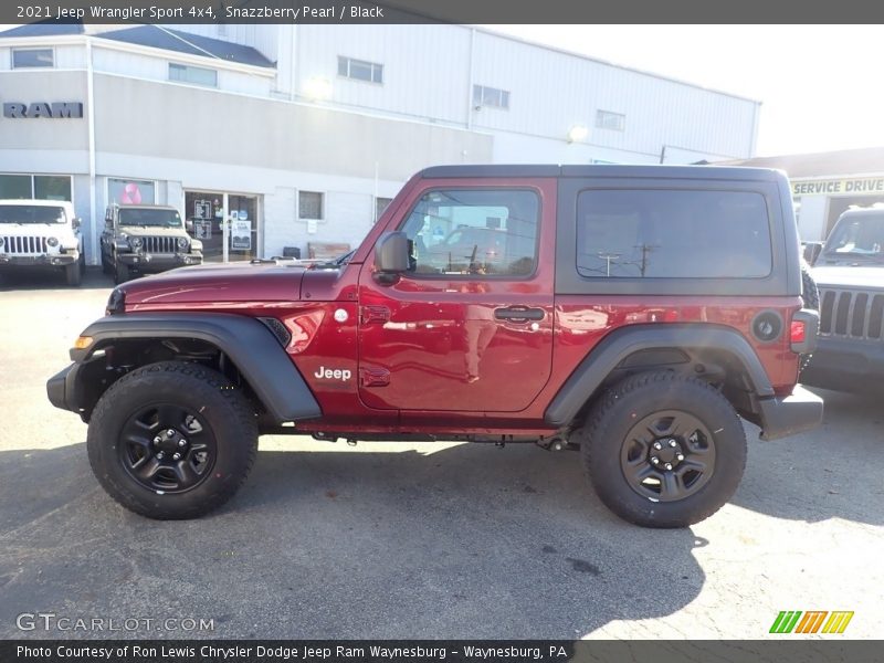 Snazzberry Pearl / Black 2021 Jeep Wrangler Sport 4x4