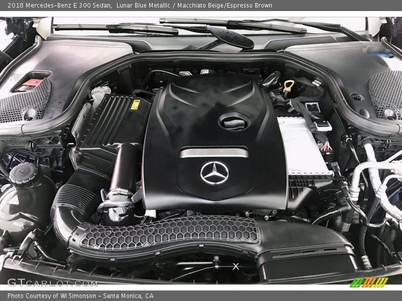 Lunar Blue Metallic / Macchiato Beige/Espresso Brown 2018 Mercedes-Benz E 300 Sedan