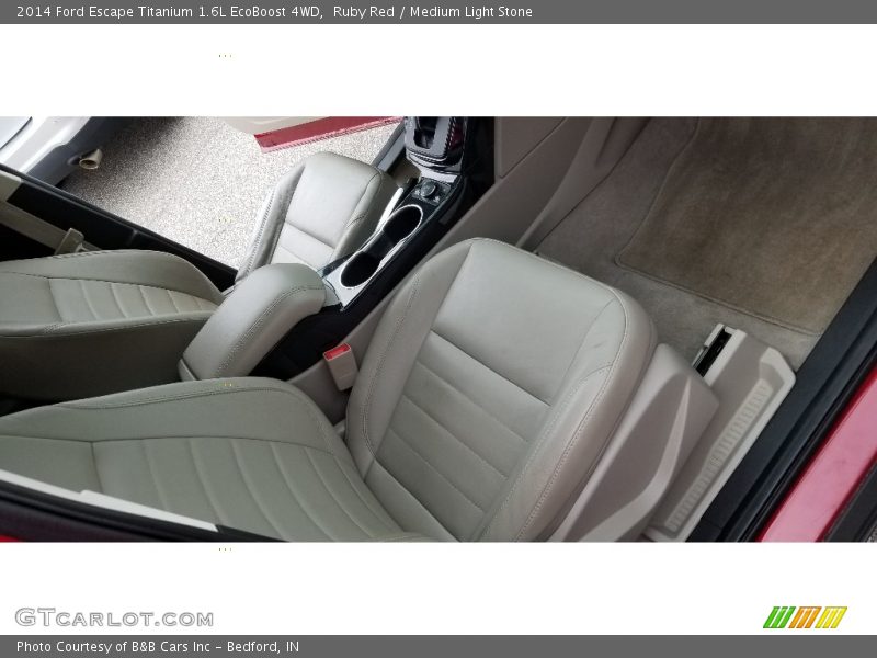 Ruby Red / Medium Light Stone 2014 Ford Escape Titanium 1.6L EcoBoost 4WD