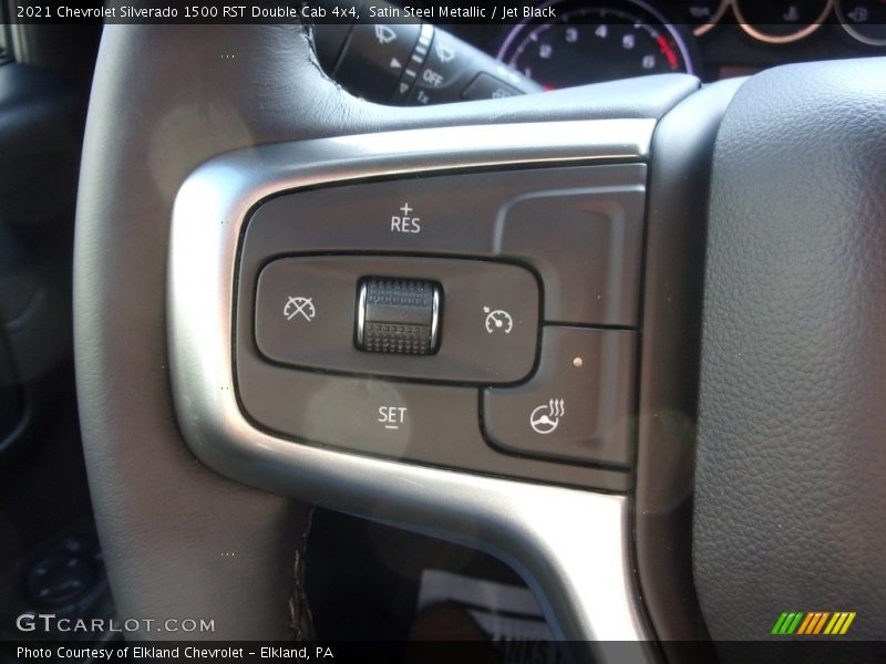Satin Steel Metallic / Jet Black 2021 Chevrolet Silverado 1500 RST Double Cab 4x4