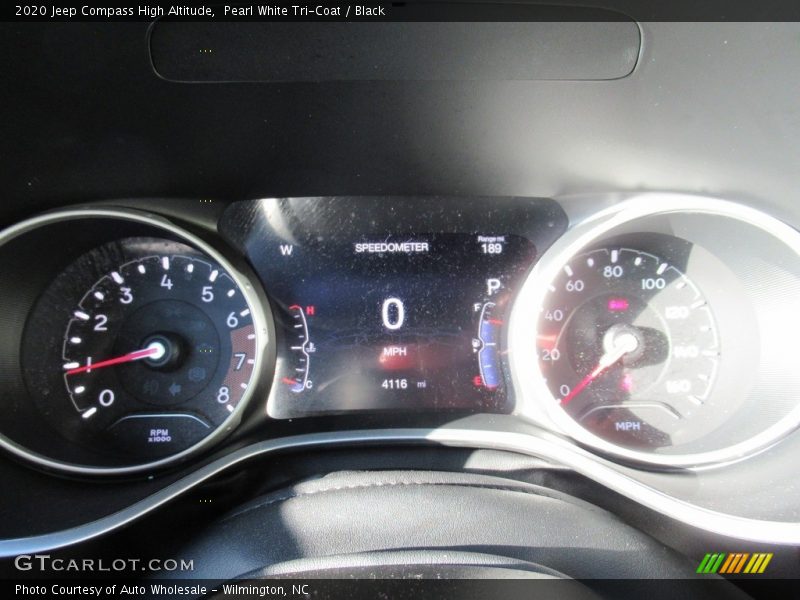 Pearl White Tri-Coat / Black 2020 Jeep Compass High Altitude