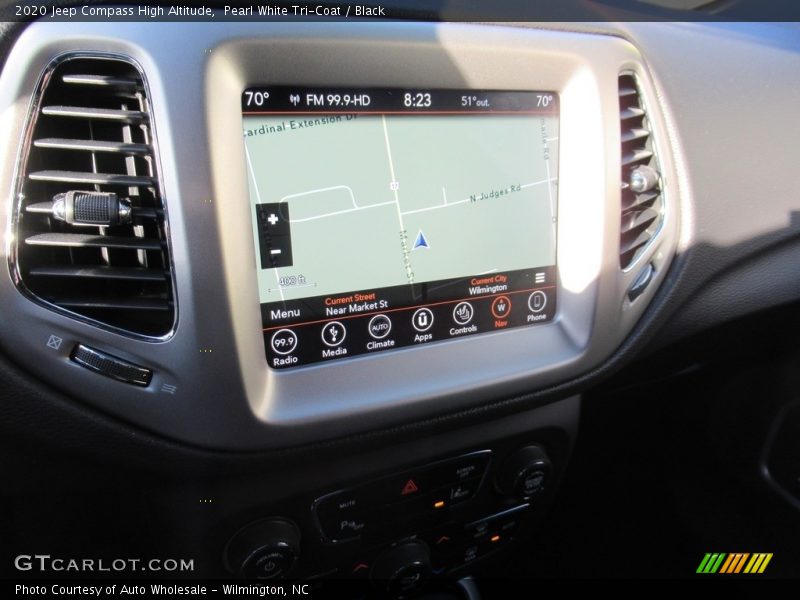 Pearl White Tri-Coat / Black 2020 Jeep Compass High Altitude