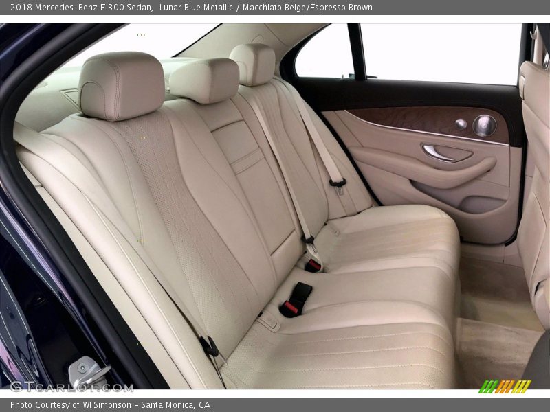Lunar Blue Metallic / Macchiato Beige/Espresso Brown 2018 Mercedes-Benz E 300 Sedan