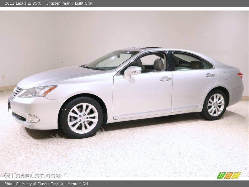 Tungsten Pearl / Light Gray 2012 Lexus ES 350