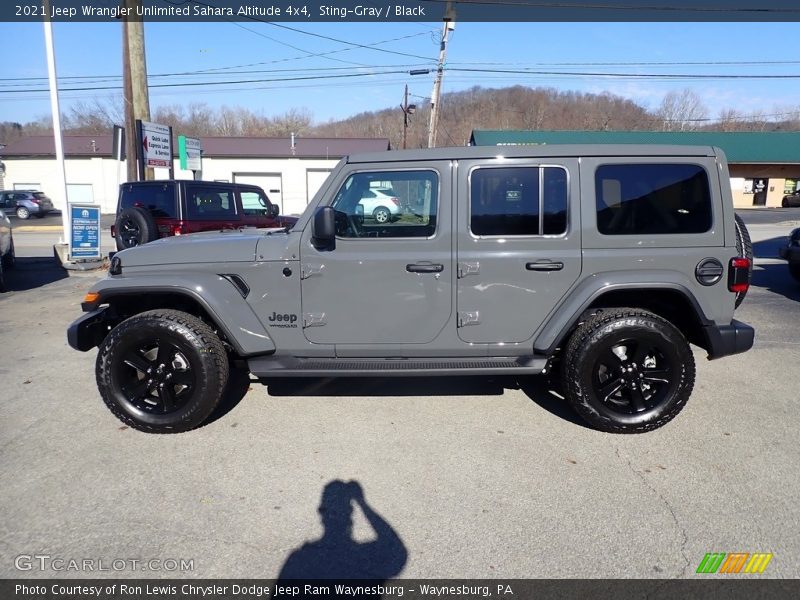 Sting-Gray / Black 2021 Jeep Wrangler Unlimited Sahara Altitude 4x4